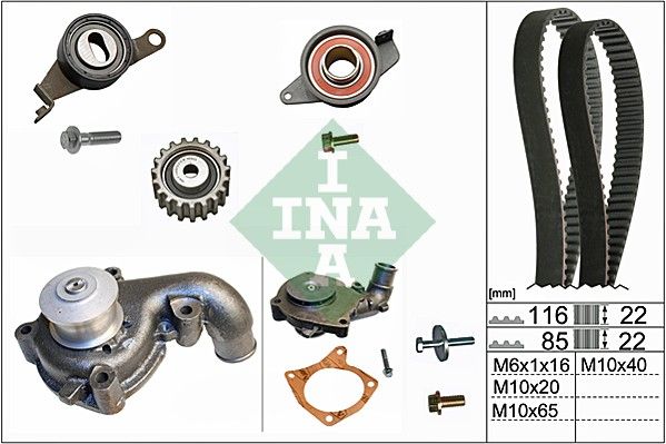Schaeffler INA 530 0010 30 Water Pump & Timing Belt Kit