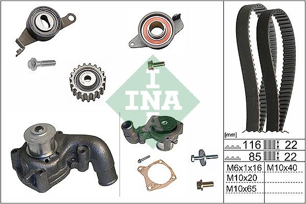 Schaeffler INA 530 0010 31 Water Pump & Timing Belt Kit