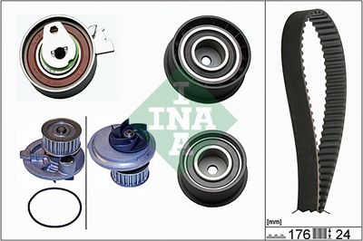 Water Pump & Timing Belt Kit Schaeffler INA 530 0039 30