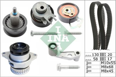 Water Pump & Timing Belt Kit Schaeffler INA 530 0089 30