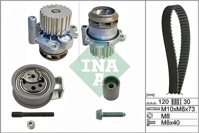 Water Pump & Timing Belt Kit Schaeffler INA 530 0091 30