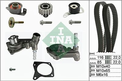Water Pump & Timing Belt Kit Schaeffler INA 530 0104 30