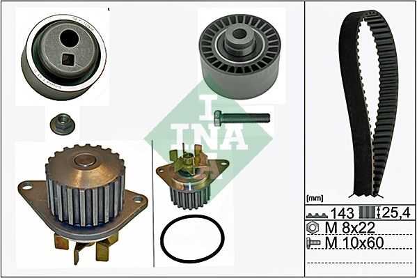 Schaeffler INA 530 0105 30 Water Pump & Timing Belt Kit
