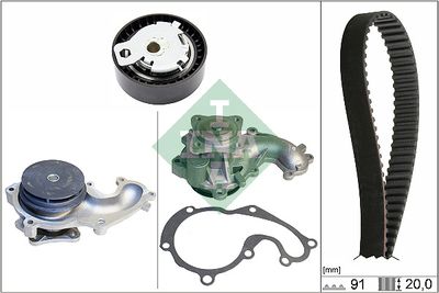 Water Pump & Timing Belt Kit Schaeffler INA 530 0142 30