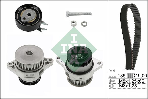 Schaeffler INA 530 0166 30 Water Pump & Timing Belt Kit