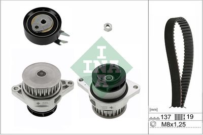 Water Pump & Timing Belt Kit Schaeffler INA 530 0167 30