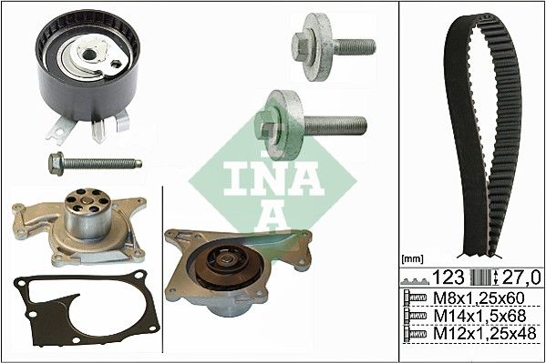 Schaeffler INA 530 0197 32 Water Pump & Timing Belt Kit