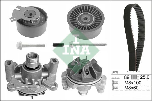 Schaeffler INA 530 0198 30 Water Pump & Timing Belt Kit