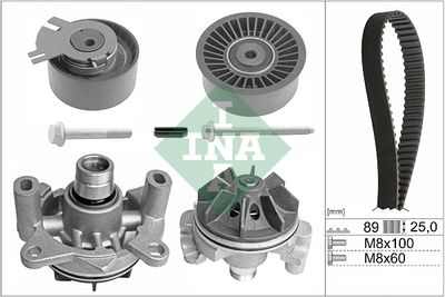 Water Pump & Timing Belt Kit Schaeffler INA 530 0198 30