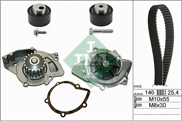 Schaeffler INA 530 0234 30 Water Pump & Timing Belt Kit