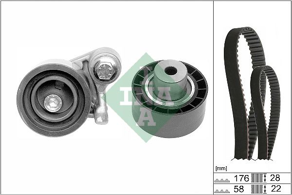 Schaeffler INA 530 0348 10 Timing Belt Kit
