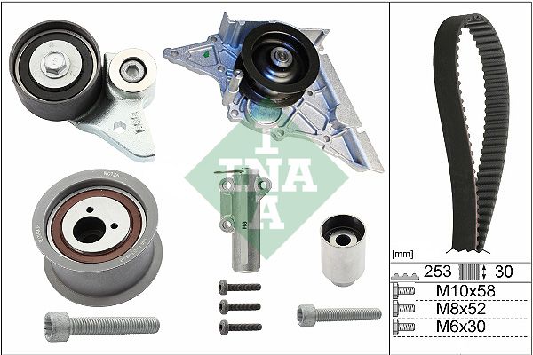 Schaeffler INA 530 0366 30 Water Pump & Timing Belt Kit