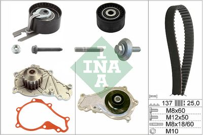 Water Pump & Timing Belt Kit Schaeffler INA 530 0375 30