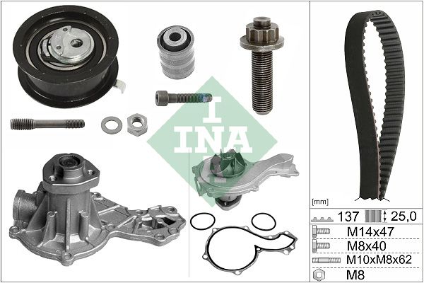 Schaeffler INA 530 0377 30 Water Pump & Timing Belt Kit