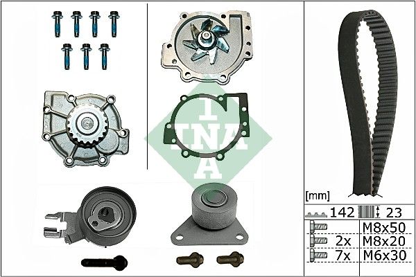 Schaeffler INA 530 0467 30 Water Pump & Timing Belt Kit