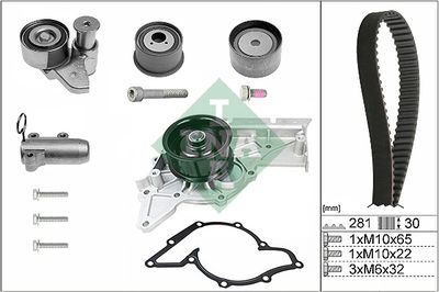 Water Pump & Timing Belt Kit Schaeffler INA 530 0480 30