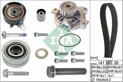 Water Pump & Timing Belt Kit Schaeffler INA 530 0482 30