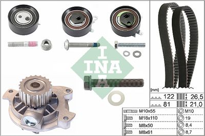 Water Pump & Timing Belt Kit Schaeffler INA 530 0484 30
