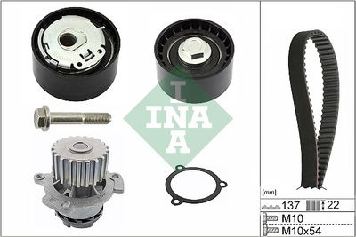 Water Pump & Timing Belt Kit Schaeffler INA 530 0536 30