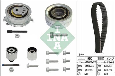 Timing Belt Kit Schaeffler INA 530 0550 10