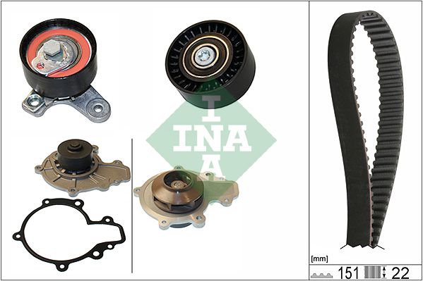 Schaeffler INA 530 0572 30 Water Pump & Timing Belt Kit