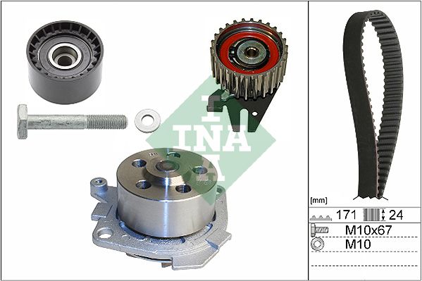 Schaeffler INA 530 0606 30 Water Pump & Timing Belt Kit