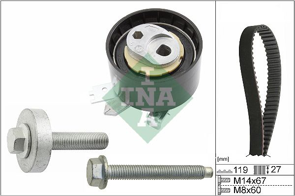 Schaeffler INA 530 0607 10 Timing Belt Kit