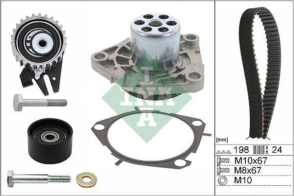 Schaeffler INA 530 0626 30 Water Pump & Timing Belt Kit