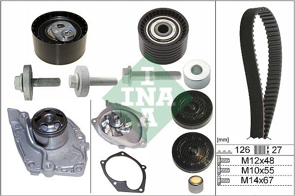 Schaeffler INA 530 0638 30 Water Pump & Timing Belt Kit