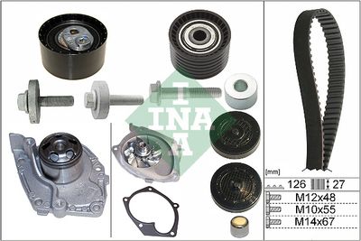 Water Pump & Timing Belt Kit Schaeffler INA 530 0638 30