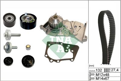 Water Pump & Timing Belt Kit Schaeffler INA 530 0639 30