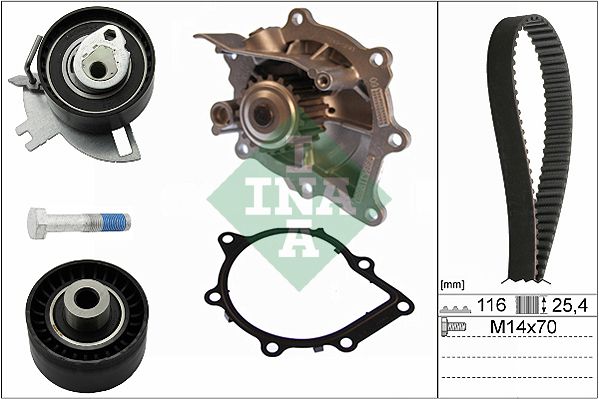 Schaeffler INA 530 0691 30 Water Pump & Timing Belt Kit