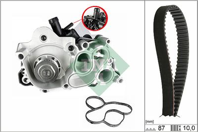 Water Pump & Timing Belt Kit Schaeffler INA 530 0742 30