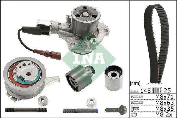 Schaeffler INA 530 0759 30 Water Pump & Timing Belt Kit