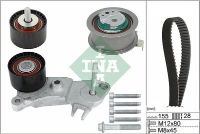 Timing Belt Kit Schaeffler INA 530 0762 10