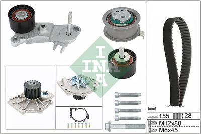 Water Pump & Timing Belt Kit Schaeffler INA 530 0762 30