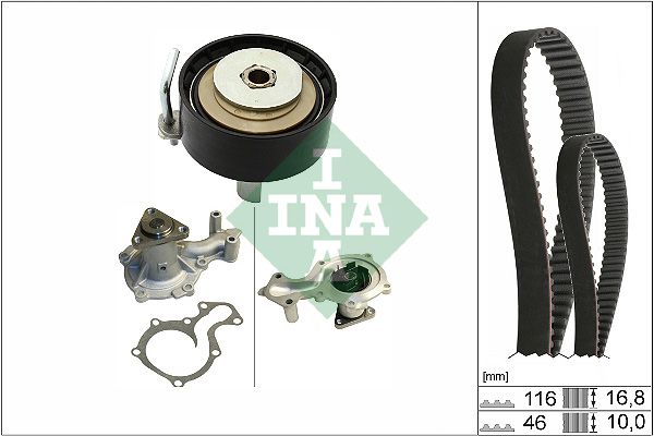 Schaeffler INA 530 0841 30 Water Pump & Timing Belt Kit
