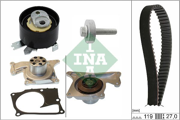 Schaeffler INA 530 0843 30 Water Pump & Timing Belt Kit