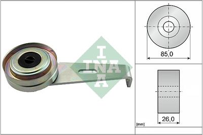 Tensioner Pulley, V-ribbed belt Schaeffler INA 531 0097 10