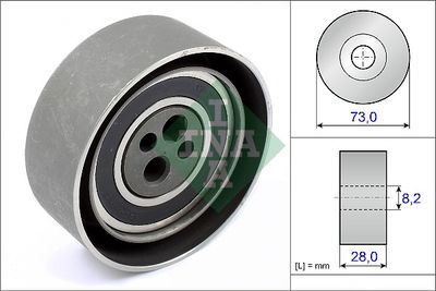 Tensioner Pulley, timing belt Schaeffler INA 531 0103 20