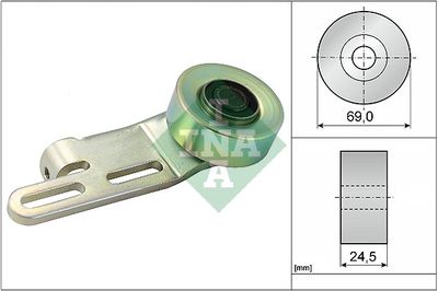 Tensioner Pulley, V-ribbed belt Schaeffler INA 531 0239 10