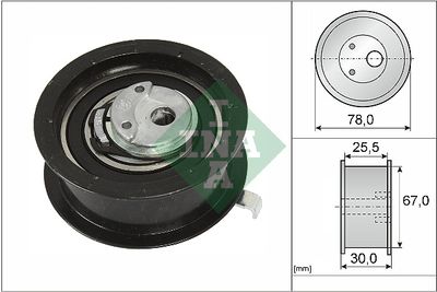 Tensioner Pulley, timing belt Schaeffler INA 531 0251 30
