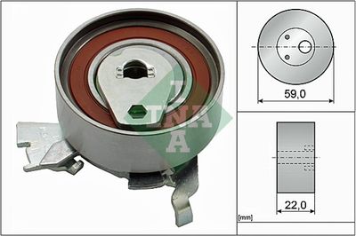 Tensioner Pulley, timing belt Schaeffler INA 531 0273 30
