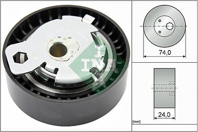 Tensioner Pulley, timing belt Schaeffler INA 531 0497 10