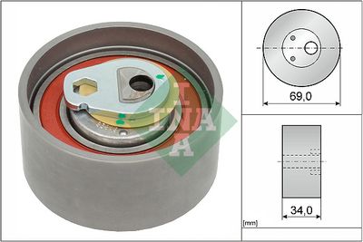 Tensioner Pulley, timing belt Schaeffler INA 531 0505 10