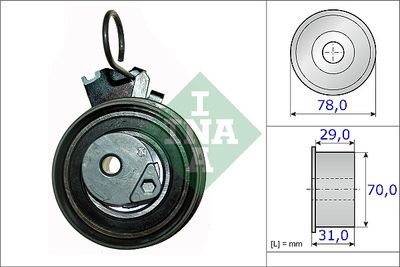 Tensioner Pulley, timing belt Schaeffler INA 531 0532 10