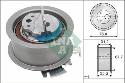 Tensioner Pulley, timing belt Schaeffler INA 531 0565 30