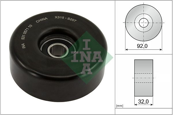 Schaeffler INA 531 0571 10 Tensioner Pulley, V-ribbed belt
