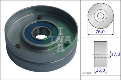Tensioner Pulley, V-ribbed belt Schaeffler INA 531 0751 30