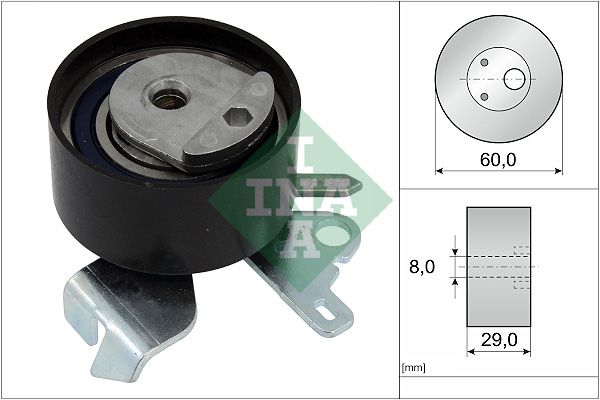 Schaeffler INA 531 0755 10 Tensioner Pulley, timing belt